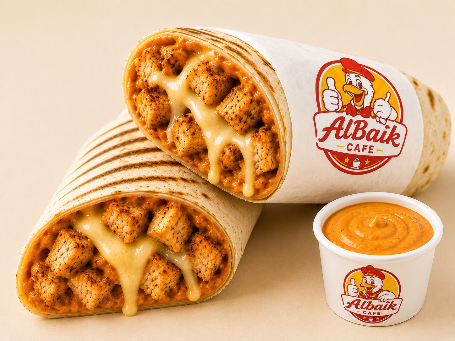 Chicken Cheese Twister at Al Baik Cafe