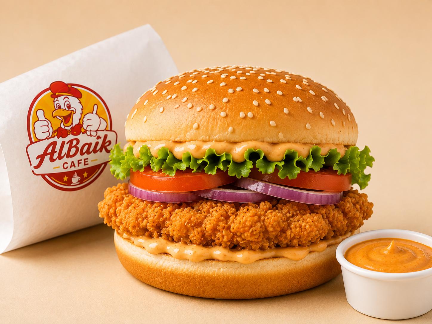 Chicken Burger at Al Baik Cafe