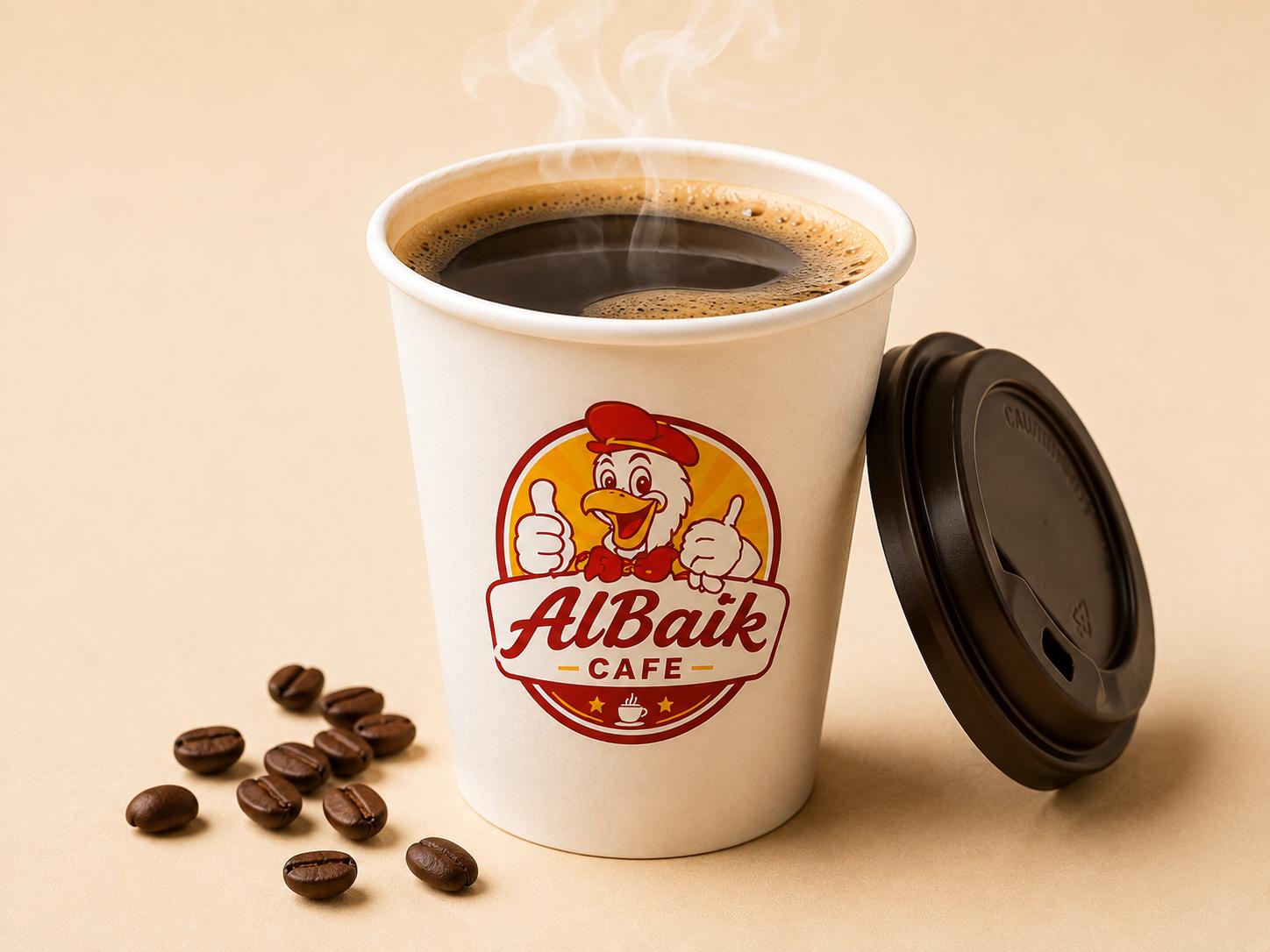 Hot Coffee at Al Baik Cafe