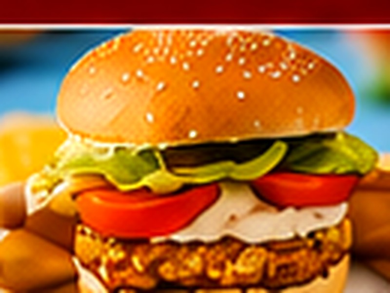 Chicken Burger at Al Baik Cafe